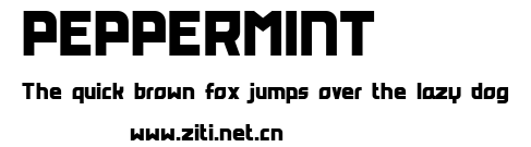 PEPPERMINT.ttf字體轉換器圖片