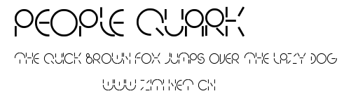 PEOPLE QUARK.ttf字體轉換器圖片