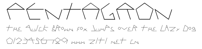 PENTAGRON.ttf字體轉換器圖片
