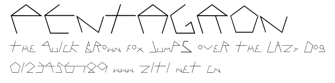 PENTAGRON.otf字體轉換器圖片