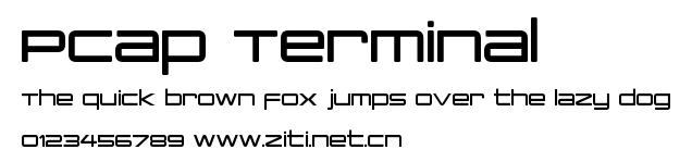 PCap Terminal.otf字體轉換器圖片