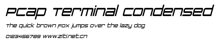 PCap Terminal Condensed.otf字體轉換器圖片
