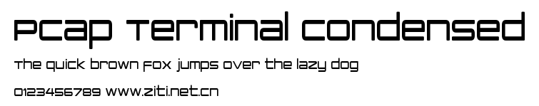 PCap Terminal Condensed.otf字體轉換器圖片