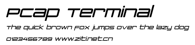 PCap Terminal.otf字體轉換器圖片