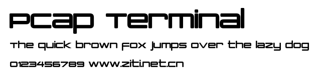 PCap Terminal.otf字體轉換器圖片