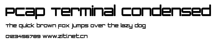 PCap Terminal Condensed.otf字體轉換器圖片