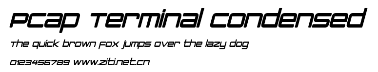 PCap Terminal Condensed.otf字體轉換器圖片
