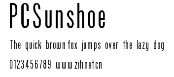 PCSunshoe.ttf字體轉換器圖片