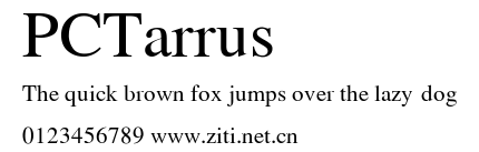 PCTarrus.ttf字體轉換器圖片