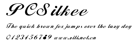 PCSilkee.ttf字體轉換器圖片