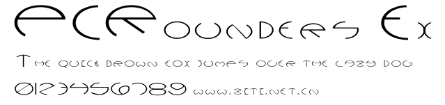 PCRounders Ex.ttf字體轉換器圖片
