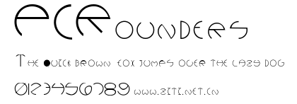 PCRounders.ttf字體轉換器圖片