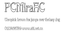 PCMiraHC.ttf字體轉換器圖片