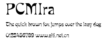 PCMIra.ttf字體轉換器圖片