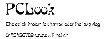 PCLook.ttf字體轉換器圖片