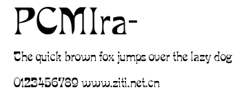 PCMIra-.ttf字體轉換器圖片
