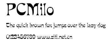 PCMilo.ttf字體轉換器圖片