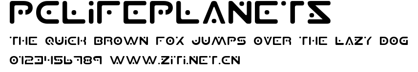 PCLifePlanetS.ttf字體轉換器圖片