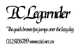 PCLegarnder.ttf字體轉換器圖片