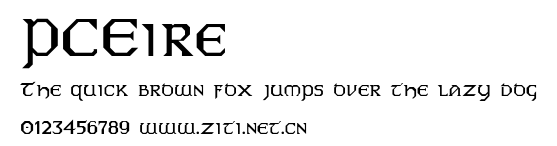 PCEire.ttf字體轉換器圖片