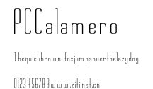 PCCalamero.ttf字體轉換器圖片