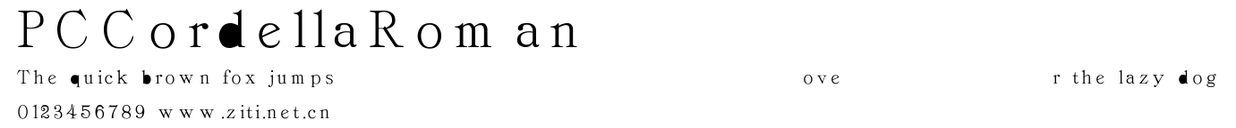 PCCordellaRoman.ttf字體轉換器圖片