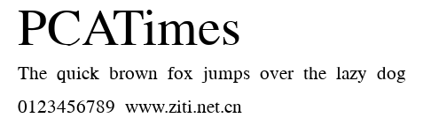 PCATimes.ttf字體轉換器圖片