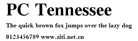 PC Tennessee.ttf字體轉換器圖片