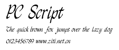 PC Script.ttf字體轉換器圖片