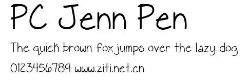 PC Jenn Pen.ttf字體轉換器圖片