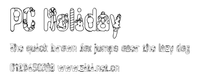 PC Holiday.ttf字體轉換器圖片