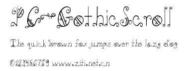 PC-GothicScroll.ttf字體轉換器圖片