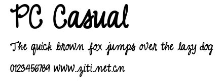 PC Casual.ttf字體轉換器圖片
