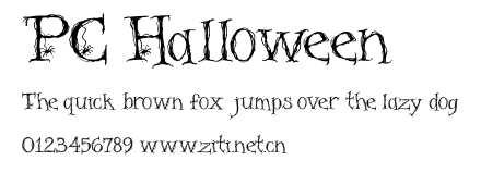 PC Halloween.ttf字體轉換器圖片