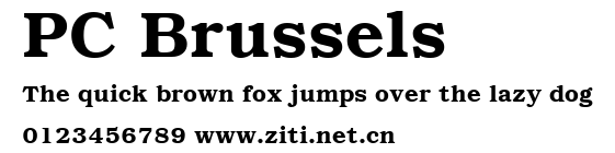 PC Brussels.ttf字體轉換器圖片
