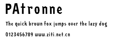 PAtronne.ttf字體轉換器圖片
