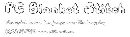PC Blanket Stitch.ttf字體轉換器圖片