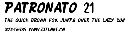 PATRONATO 21.ttf字體轉換器圖片