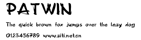 PATWIN.ttf字體轉換器圖片