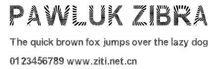 PAWLUK ZIBRA.ttf字體轉換器圖片