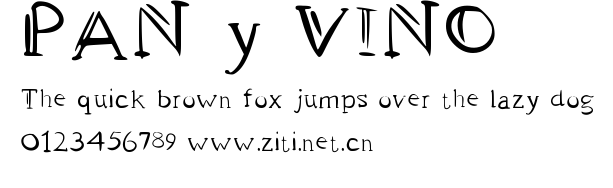 PAN y VINO.ttf字體轉換器圖片