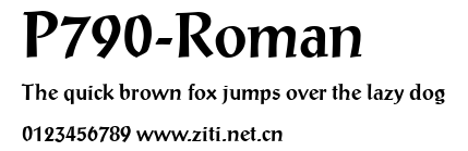 P790-Roman.ttf字體轉換器圖片
