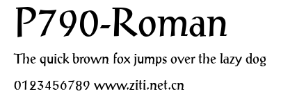 P790-Roman.ttf字體轉換器圖片