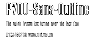 P700-Sans-Outline.ttf字體轉換器圖片