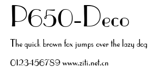 P650-Deco.ttf字體轉換器圖片
