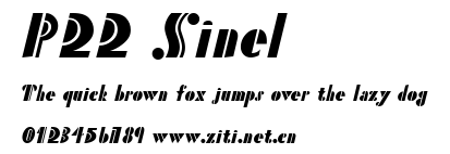 P22 Sinel.ttf字體轉換器圖片