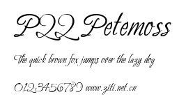 P22 Petemoss.ttf字體轉換器圖片