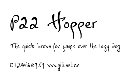 P22 Hopper.ttf字體轉換器圖片