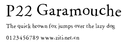 P22 Garamouche.ttf字體轉換器圖片