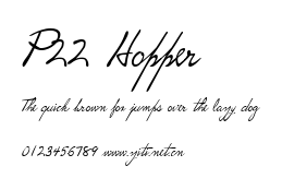 P22 Hopper.ttf字體轉換器圖片